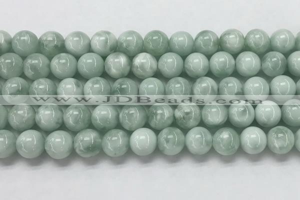 CGA903 15.5 inches 10mm round green angel skin gemstone beads