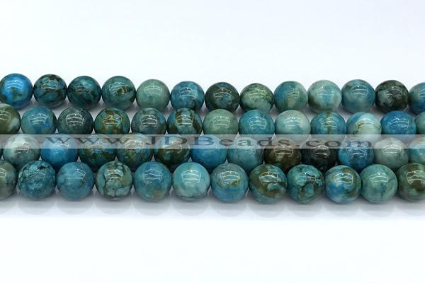 CGA929 15 inches 12mm round blue angel skin beads