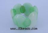 CGB150 8 inches fashion dyed white jade gemstone stretchy bracelet