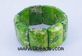 CGB160 8 inches fashion dyed imperial jasper gemstone stretchy bracelet