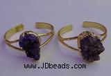 CGB2008 20*30mm - 25*30mm freeform druzy amethyst bangles