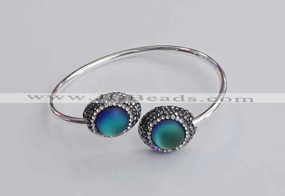 CGB2050 15*20mm oval glass bangles wholesale