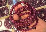 CGB2511 7.5 inches 7mm round ruby zoisite beaded bracelets