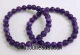 CGB2550 7.5 inches 6mm round charoite gemstone beaded bracelets