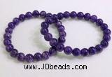 CGB2552 7.5 inches 8mm round charoite gemstone beaded bracelets