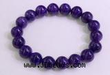 CGB2563 7.5 inches 10mm round charoite gemstone beaded bracelets