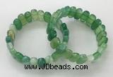 CGB3106 7.5 inches 8*15mm oval agate gemstone bracelets