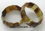 CGB3186 7.5 inches 15*25mm rectangle agate bracelets wholesale