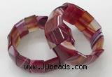 CGB3188 7.5 inches 15*25mm rectangle agate bracelets wholesale