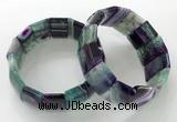 CGB3190 7.5 inches 15*25mm rectangle agate bracelets wholesale