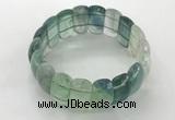 CGB3243 7.5 inches 12*25mm oval fluorite gemstone bracelets