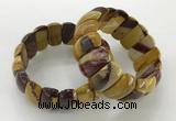 CGB3251 7.5 inches 12*25mm oval mookaite gemstone bracelets