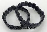 CGB3278 7.5 inches 10*15mm faceted marquise blue goldstone bracelets