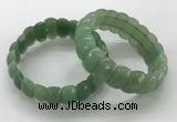 CGB3297 7.5 inches 10*20mm faceted oval green aventurine bracelets