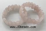 CGB3310 7.5 inches 10*20mm faceted oval rose quartz bracelets