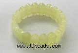 CGB3313 7.5 inches 10*20mm faceted oval lemon quartz bracelets