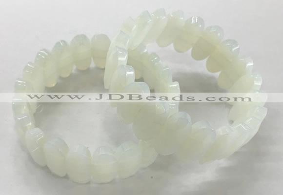 CGB3314 7.5 inches 10*20mm faceted oval opal bracelets