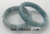 CGB3331 7.5 inches 10*15mm rectangle imitation aquamarine bracelets