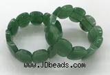 CGB3351 7.5 inches 19*25mm faceted oval green aventurine bracelets