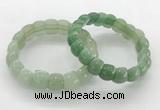 CGB3370 7.5 inches 10*15mm oval green aventurine bracelets