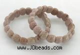 CGB3379 7.5 inches 10*15mm oval rhodochrosite bracelets wholesale