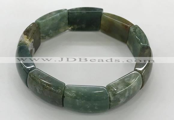 CGB3408 7.5 inches 15*21mm Indian agate gemstone bracelets