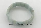 CGB3423 7.5 inches 12*15mm faceted rectangle imitation aquamarine bracelets