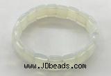 CGB3424 7.5 inches 12*15mm faceted rectangle opal bracelets