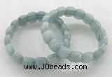 CGB3461 7.5 inches 10*14mm faceted oval imitation aquamarine bracelets