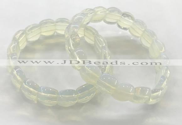 CGB3464 7.5 inches 10*14mm faceted oval opal bracelets