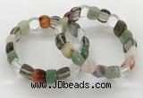 CGB3467 7.5 inches 10*14mm faceted oval mixed gemstone bracelets