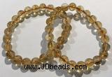 CGB4023 7.5 inches 8mm round citrine beaded bracelets wholesale