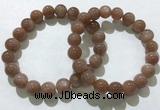 CGB4061 7.5 inches 10mm round sunstone beaded bracelets