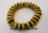 CGB450 8 inches 7*15mm rondelle yellow tiger eye gemstone bracelet wholesale