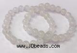 CGB4506 7.5 inches 9mm round white moonstone beaded bracelets