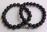 CGB4577 7.5 inches 10mm round black sunstone beaded bracelets