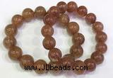 CGB4622 12mm - 13mm round golden rutilated quartz beaded bracelets