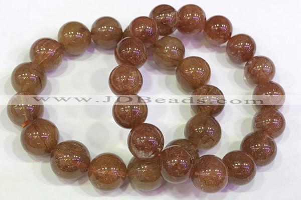 CGB4622 12mm - 13mm round golden rutilated quartz beaded bracelets