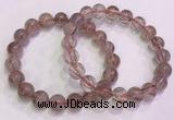 CGB4633 10mm round red rutilated quartz beaded bracelets