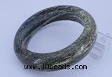 CGB471 Inner diameter 58mm fashion green silver line jasper bangle