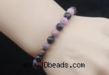 CGB5061 6mm, 8mm round rhodonite beads stretchy bracelets