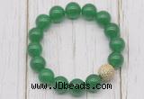 CGB5685 10mm, 12mm candy jade beads with zircon ball charm bracelets