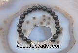 CGB6420 8mm round smoky quartz & rose quartz beaded bracelets