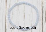 CGB7234 4mm tiny blue lace agate beaded meditation yoga bracelets