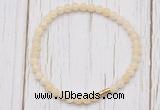 CGB7246 4mm tiny honey jade beaded meditation yoga bracelets