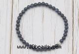 CGB7258 4mm tiny blue goldstone beaded meditation yoga bracelets