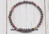 CGB7267 4mm tiny brecciated jasper beaded meditation yoga bracelets