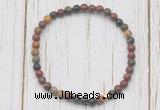 CGB7268 4mm tiny picasso jasper beaded meditation yoga bracelets