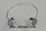 CGB727 15mm coin druzy agate gemstone bangles wholesale