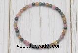 CGB7296 4mm tiny tourmaline beaded meditation yoga bracelets